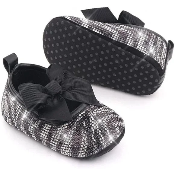 NWT Cute Sparkling Bling Swarovski Rhinestone Baby Girl Princess Shoes +… - Picture 14 of 16